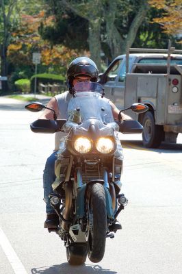 Brad Barrows Ride
The annual Brad Barrows Ride took place on Saturday, September 19, with around 60 to 70 participants riding on roughly 40 motorcycles. The fundraiser proceeds go to fund local youth sports, a cause that was dear to the late Barrows’ heart. Barrows was the owner of the bad “Brad’s” in Mattapoisett until his death in 2007. Photos by Colin Veitch
