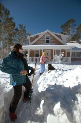 Blizzard of 2013
There was plenty of snow to shovel after the storm. The snow fall total for the area was only 14 inches but the mix of ice and wind made for a heavy snow. Photo by Felix Perez
