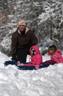 Blizzard of 2013
One of the fun sides of snow, sledding! Photo by Felix Perez
