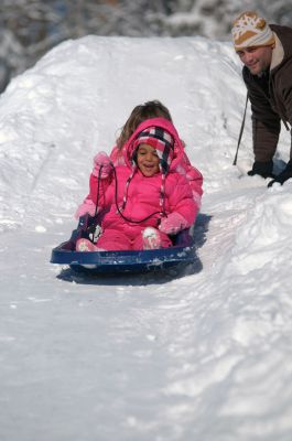 Blizzard of 2013
One of the fun sides of snow, sledding! Photo by Felix Perez
