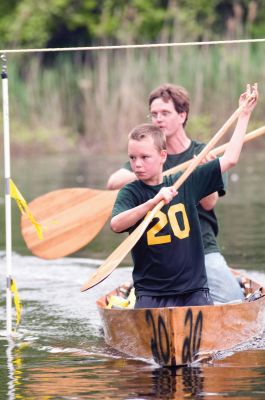 River Race
Sixty-five teams raced from Grandma Hartley's Reservoir on Snipatuit Road in Rochester to the Herring Weir on River Road at Route 6 in Mattapoisett this Memorial Day, May 30, 2011. Sean Shaw and CJ Hedges won the open division in 1:47:39. Photo by Felix Perez.
