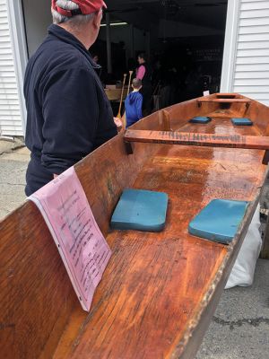 Boat Building Open House
Rochester Memorial Day Boat Race first-time participants Blake Gagne, David Gagne, Corielle Wilkinson, and Daniel Gagne attended the boat building open house held on April 14 at the Rochester Fire Department by the race committee. Photo by Marilou Newell
