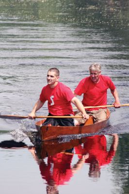 Boat Race
The 2010 Rochester Memorial Day Boat Races got off to a good start in warm, sunny weather. About 90 registrants rowed their boats from Grandma Hartleys Reservoir on Snipatuit Road, down the Mattapoisett River, and to the finish line at the Herring Weir on Route 6 in Mattapoisett. Photo by Anne OBrien-Kakley.
