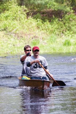 2015 Rochester Memorial Day Boat Race
There were 66 teams that raced their way through Rochester and Mattapoisett in the 2015 Rochester Memorial Day Boat Race on May 25. Participants say Church Falls is always the trickiest spot, but around every bend is another challenge to keep on paddling through. Photos by Felix Perez
