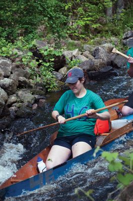 2015 Rochester Memorial Day Boat Race
There were 66 teams that raced their way through Rochester and Mattapoisett in the 2015 Rochester Memorial Day Boat Race on May 25. Participants say Church Falls is always the trickiest spot, but around every bend is another challenge to keep on paddling through. Photos by Felix Perez
