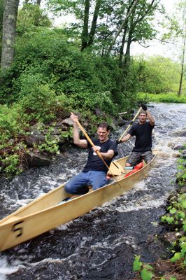 Rochester Memorial Day Boat Race
It rained, again, for the Rochester Memorial Day Boat Race on Monday, May 29, but that never stops the participants from paddling the 14 miles of the Mattapoisett River that winds from Grandma Hartley’s Reservoir in Snipatuit Pond in Rochester all the way to the Herring Weir in Mattapoisett off River Road and Route 6. This was the 83rd year of the Tri-Town tradition. Photos by Jean Perry
