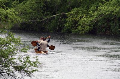 Rochester Memorial Day Boat Race
It rained, again, for the Rochester Memorial Day Boat Race on Monday, May 29, but that never stops the participants from paddling the 14 miles of the Mattapoisett River that winds from Grandma Hartley’s Reservoir in Snipatuit Pond in Rochester all the way to the Herring Weir in Mattapoisett off River Road and Route 6. This was the 83rd year of the Tri-Town tradition. Photos by Jean Perry
