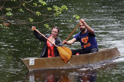 Rochester Memorial Day Boat Race
It rained, again, for the Rochester Memorial Day Boat Race on Monday, May 29, but that never stops the participants from paddling the 14 miles of the Mattapoisett River that winds from Grandma Hartley’s Reservoir in Snipatuit Pond in Rochester all the way to the Herring Weir in Mattapoisett off River Road and Route 6. This was the 83rd year of the Tri-Town tradition. Photos by Jean Perry
