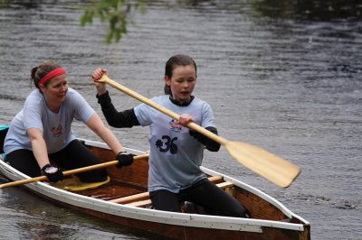 Rochester Memorial Day Boat Race
It rained, again, for the Rochester Memorial Day Boat Race on Monday, May 29, but that never stops the participants from paddling the 14 miles of the Mattapoisett River that winds from Grandma Hartley’s Reservoir in Snipatuit Pond in Rochester all the way to the Herring Weir in Mattapoisett off River Road and Route 6. This was the 83rd year of the Tri-Town tradition. Photos by Jean Perry
