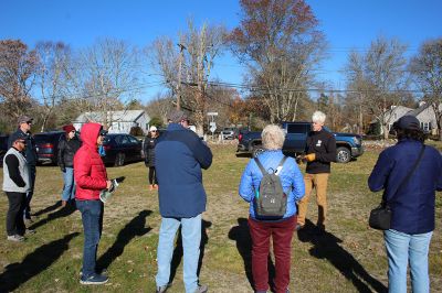 Buzzards Bay Coalition
Brendan Annett of the Buzzards Bay Coalition takes media members on a tour of conservation land restricted against development for the sake of clean drinking water in Acushnet, Fairhaven, Marion, Mattapoisett and Rochester. Photos by Mick Colageo
