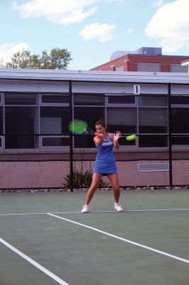 Brooklyn Bindas
At age 16, Rochester resident Brooklyn Bindas led Wareham High School to the South Coast Conference girls’ tennis championship and, as an individual, is among the very best players in Massachusetts. Unfortunately, the MIAA is not holding an individual tennis championship this spring alongside the state team tournaments. Photos by Mick Colageo
