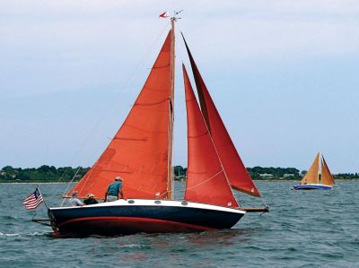 The Butterfly
The Butterfly, a boat skippered by Vern Tisdale, left from Mattapoisett Harbor at the August 15 2010 Stone Horse Rendezvous and Builder's Cup, sponsored by the New Bedford Yacht Club. Photo courtesy of Tom Kenney.
