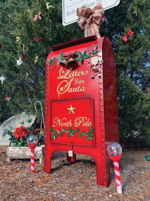 Dear Santa… 
This special mailbox has stood at the corner of Walnut Plain Road and High Street in Rochester since the start of the holiday season for area boys and girls to express mail their letters to Santa in time for the big day. Read about one boy who visited the mailbox this year with an urgent message for Santa on how to find him this Christmas in the latest installment of “This Imperfect Life” by Jean Perry. Photo by Jean Perry December 20, 2018 edition
