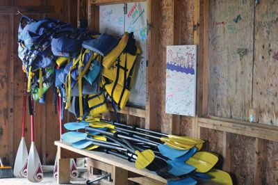 Happy Campers 
What's happening on a Tuesday morning at Camp Massasoit? It’s easier to ask what's not going on – swimming, boating, archery, crafts, exploring, wall climbing, ball playing, and that's all before they even break for lunch. Photos by Jonathan Comey
