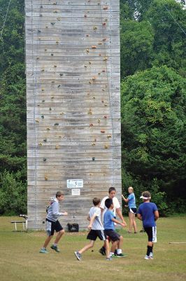 Happy Campers 
What's happening on a Tuesday morning at Camp Massasoit? It’s easier to ask what's not going on – swimming, boating, archery, crafts, exploring, wall climbing, ball playing, and that's all before they even break for lunch. Photos by Jonathan Comey
