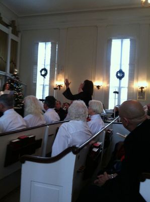 The Heart of Christmas
Marion’s First Congregational Church delivered the season’s perfection with Cassandra Morgan directing ‘The Heart of Christmas’ cantata. This annual event is sugar on the plums for anyone who appreciates live music.  The combined voices and instruments of over 60 performers filled the church with pitch perfect music telling the story of Jesus’ birth.  From bluesy pieces or full operatic compositions by Pepper Choplin the full house was delighted and moved tears to joy. Photo by Marilou Newell
