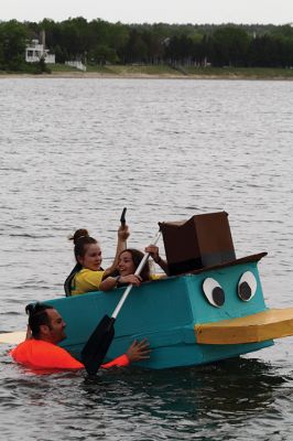 Cardboard Boats
SCOPE Week meant big fun at the beach in Mattapoisett for ORR Junior High seventh-graders who built their own boats and then raced them on June 5 in Mattapoisett. While half the students head off for Survival, the others enjoy a week of equally challenging tasks of the 40-year tradition of SCOPE that gives students a chance to learn while learning about themselves and each other. Photos by Jean Perry
