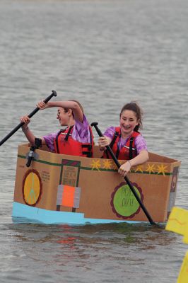 Cardboard Boats
SCOPE Week meant big fun at the beach in Mattapoisett for ORR Junior High seventh-graders who built their own boats and then raced them on June 5 in Mattapoisett. While half the students head off for Survival, the others enjoy a week of equally challenging tasks of the 40-year tradition of SCOPE that gives students a chance to learn while learning about themselves and each other. Photos by Jean Perry
