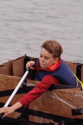 Cardboard Boats
SCOPE Week meant big fun at the beach in Mattapoisett for ORR Junior High seventh-graders who built their own boats and then raced them on June 5 in Mattapoisett. While half the students head off for Survival, the others enjoy a week of equally challenging tasks of the 40-year tradition of SCOPE that gives students a chance to learn while learning about themselves and each other. Photos by Jean Perry
