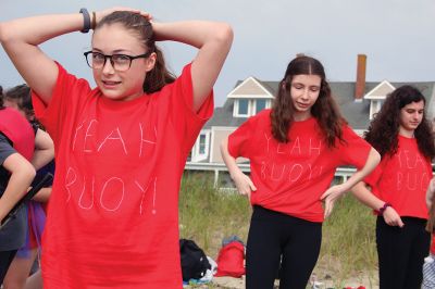 Cardboard Boats
SCOPE Week meant big fun at the beach in Mattapoisett for ORR Junior High seventh-graders who built their own boats and then raced them on June 5 in Mattapoisett. While half the students head off for Survival, the others enjoy a week of equally challenging tasks of the 40-year tradition of SCOPE that gives students a chance to learn while learning about themselves and each other. Photos by Jean Perry
