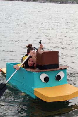 Cardboard Boats
SCOPE Week meant big fun at the beach in Mattapoisett for ORR Junior High seventh-graders who built their own boats and then raced them on June 5 in Mattapoisett. While half the students head off for Survival, the others enjoy a week of equally challenging tasks of the 40-year tradition of SCOPE that gives students a chance to learn while learning about themselves and each other. Photos by Jean Perry
