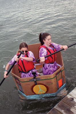 Cardboard Boats
SCOPE Week meant big fun at the beach in Mattapoisett for ORR Junior High seventh-graders who built their own boats and then raced them on June 5 in Mattapoisett. While half the students head off for Survival, the others enjoy a week of equally challenging tasks of the 40-year tradition of SCOPE that gives students a chance to learn while learning about themselves and each other. Photos by Jean Perry
