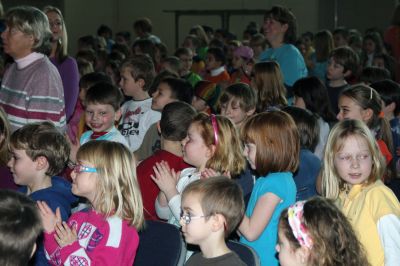 PanNeubean Steel
PanNeubean Steel, a reggae/Afro-Caribbean/calypso/jazz ensemble, entertained Center and Old Hammondtown Schools on January 28, 2010. Their energy was enough to get the whole auditorium up and dancing. Photo by Anne OBrien-Kakley.
