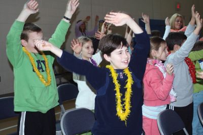 PanNeubean Steel
PanNeubean Steel, a reggae/Afro-Caribbean/calypso/jazz ensemble, entertained Center and Old Hammondtown Schools on January 28, 2010. Their energy was enough to get the whole auditorium up and dancing. Photo by Anne OBrien-Kakley.
