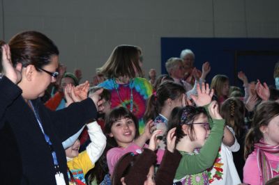 PanNeubean Steel
PanNeubean Steel, a reggae/Afro-Caribbean/calypso/jazz ensemble, entertained Center and Old Hammondtown Schools on January 28, 2010. Their energy was enough to get the whole auditorium up and dancing. Photo by Anne OBrien-Kakley.
