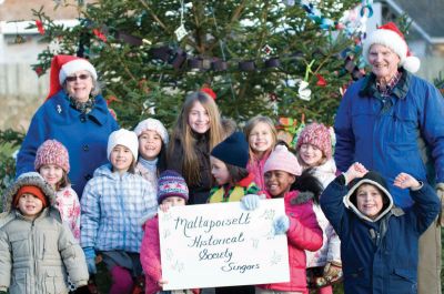 Christmas Caroling 
Children created crafts then hit the streets for some old-fashioned Christmas caroling on Sunday, December 5, 2010. The event was sponsored by the Mattapoisett Historical Society. Photos by Felix Perez.
