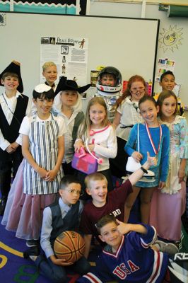 Famous Massachusetts’ Person Presentations
Third grade students at Center School put on their annual Famous Massachusetts’ Person Presentations on Tuesday, June 20. Each student dressed as their chosen famous Bay Stater who made their mark on history and invited parents to watch the presentations. Photos by Jean Perry
