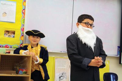 Famous Massachusetts’ Person Presentations
Third grade students at Center School put on their annual Famous Massachusetts’ Person Presentations on Tuesday, June 20. Each student dressed as their chosen famous Bay Stater who made their mark on history and invited parents to watch the presentations. Photos by Jean Perry
