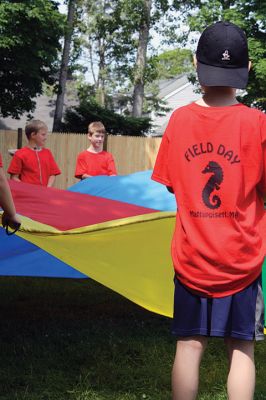 Center School Field Day
It turned out to be a gorgeous day on Tuesday, June 7, for the annual Center School Field Day activities. Relay races, hula hoops, cup stacking, parachute tossing, and even bubble-blowing kept the students busy and active across the school grounds in a constant whirlwind of motion and color. Photos by Jean Perry
