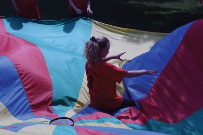 Center School Field Day
It turned out to be a gorgeous day on Tuesday, June 7, for the annual Center School Field Day activities. Relay races, hula hoops, cup stacking, parachute tossing, and even bubble-blowing kept the students busy and active across the school grounds in a constant whirlwind of motion and color. Photos by Jean Perry
