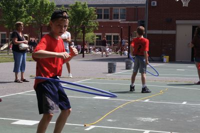 Center School Field Day
It turned out to be a gorgeous day on Tuesday, June 7, for the annual Center School Field Day activities. Relay races, hula hoops, cup stacking, parachute tossing, and even bubble-blowing kept the students busy and active across the school grounds in a constant whirlwind of motion and color. Photos by Jean Perry
