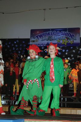 Sparkle and Shine
Center School’s first, second, and third graders treated their classmates and teachers to their annual holiday performance in the gymnasium on Monday, December 21. The students presented “Sparkle and Shine,” a musical celebrating the light at the top of the tree. Photos by Jean Perry
