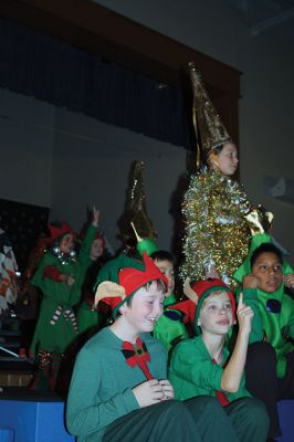 Sparkle and Shine
Center School’s first, second, and third graders treated their classmates and teachers to their annual holiday performance in the gymnasium on Monday, December 21. The students presented “Sparkle and Shine,” a musical celebrating the light at the top of the tree. Photos by Jean Perry
