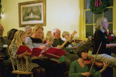 Tinkhamtown Chapel Christmas
The spirit of Christmas came to Mattapoisett on December 19 by way of Christmas caroling at the annual Tinkhamtown Chapel Christmas carol sing. The little chapel was filled with the voices of those who keep this decades-old tradition alive and pass it on to the next generation. Photos by Colin Veitch
