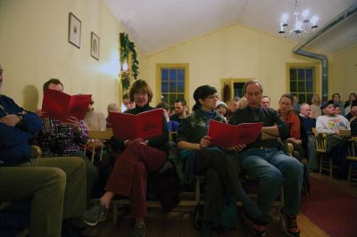 Tinkhamtown Chapel Christmas
The spirit of Christmas came to Mattapoisett on December 19 by way of Christmas caroling at the annual Tinkhamtown Chapel Christmas carol sing. The little chapel was filled with the voices of those who keep this decades-old tradition alive and pass it on to the next generation. Photos by Colin Veitch

