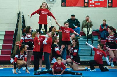 Bulldog Cheerleaders
About 15 graduates from ORRs cheer clinic, ages 7 to 9, performed with the ORR Varsity Bulldog Cheerleaders on Friday, February 4, 2011. The performance was part of a fundraiser for cheerleaders to purchase uniforms and other related cheer materials. Photos by Jim Mahaney. 
