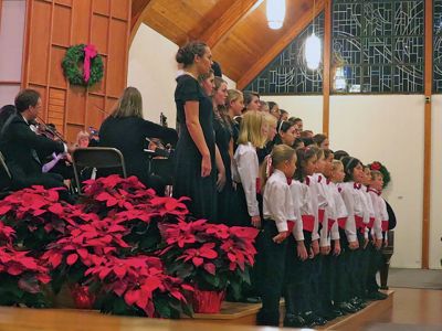 SouthCoast Children's Chorus
SouthCoast Children's Chorus who performed with the Sippican Choral Society in their 50th Anniversary Christmas Concert.  This took place on Friday Dec 6 at the Wickenden Chapel, Tabor Academy Marion. Photo by Faith Ball
