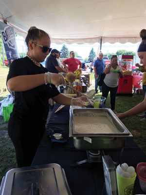 Mattapoisett Fire Department Association Chowder Competition 
On September 8, the 5th annual Mattapoisett Fire Department Association Chowder Competition featured a variety of flavorful chowders from restaurants and public safety facilities from Fairhaven, Rochester, and Mattapoisett. The family-friendly event drew a large crowd that included the many children enjoying a climb on the fire trucks and ringing the bells. Photos by Marilou Newell
