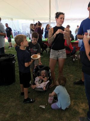 Mattapoisett Fire Department Association Chowder Competition 
On September 8, the 5th annual Mattapoisett Fire Department Association Chowder Competition featured a variety of flavorful chowders from restaurants and public safety facilities from Fairhaven, Rochester, and Mattapoisett. The family-friendly event drew a large crowd that included the many children enjoying a climb on the fire trucks and ringing the bells. Photos by Marilou Newell
