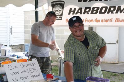 Chowder’s ON! 
…and so is the competition. Public safety employees and professional establishments served up their best chowders during the September 16 Mattapoisett Firefighters Association’s 3rd Annual Chowder Cook-Off. Photos by Jean Perry
