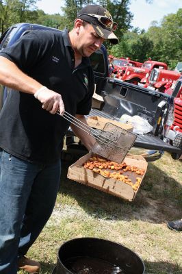 Chowder’s ON! 
…and so is the competition. Public safety employees and professional establishments served up their best chowders during the September 16 Mattapoisett Firefighters Association’s 3rd Annual Chowder Cook-Off. Photos by Jean Perry
