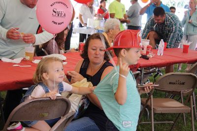 Chowder’s ON! 
…and so is the competition. Public safety employees and professional establishments served up their best chowders during the September 16 Mattapoisett Firefighters Association’s 3rd Annual Chowder Cook-Off. Photos by Jean Perry
