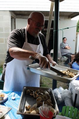 Mattapoisett Firefighters Association Chowder Competition
The 2nd Annual Mattapoisett Firefighters Association Chowder Competition was well attended this Sunday, September 18, behind the Knights of Columbus on Route 6. Two categories – professional establishment and public safety – competed for best judged chowder and people’s choice. The Rochester Facilities Department took first place, with the Rochester Firefighter’s Association taking second and the People’s Choice award. Photos by Jean Perry
