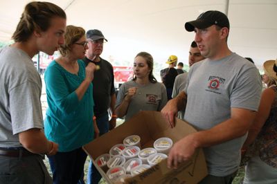 Mattapoisett Firefighters Association Chowder Competition
The 2nd Annual Mattapoisett Firefighters Association Chowder Competition was well attended this Sunday, September 18, behind the Knights of Columbus on Route 6. Two categories – professional establishment and public safety – competed for best judged chowder and people’s choice. The Rochester Facilities Department took first place, with the Rochester Firefighter’s Association taking second and the People’s Choice award. Photos by Jean Perry
