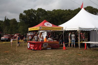 Mattapoisett Firefighters Association Chowder Competition
The 2nd Annual Mattapoisett Firefighters Association Chowder Competition was well attended this Sunday, September 18, behind the Knights of Columbus on Route 6. Two categories – professional establishment and public safety – competed for best judged chowder and people’s choice. The Rochester Facilities Department took first place, with the Rochester Firefighter’s Association taking second and the People’s Choice award. Photos by Jean Perry
