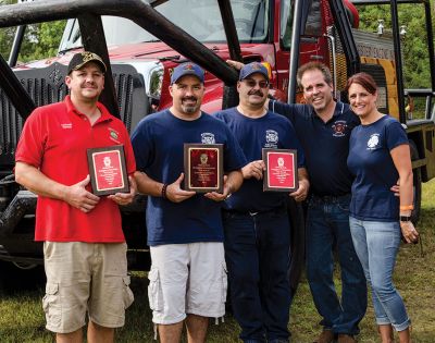 Mattapoisett Firefighter’s Association
The Mattapoisett Firefighter’s Association hosted a chowder competition on September 13 on the Mattapoisett Knights of Columbus grounds. Between 300 and 400 guests came to sample the chowder of 16 different teams, split into two categories: public safety and professional. The Rochester Firefighter’s Association took first place in the public safety category and also won the People’s Choice Award. Photos by Denzil Ernstzen
